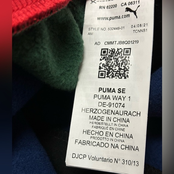 Puma HOOPMAN Black Fives SWEATS Men’s Large NWT - Picture 9 of 13